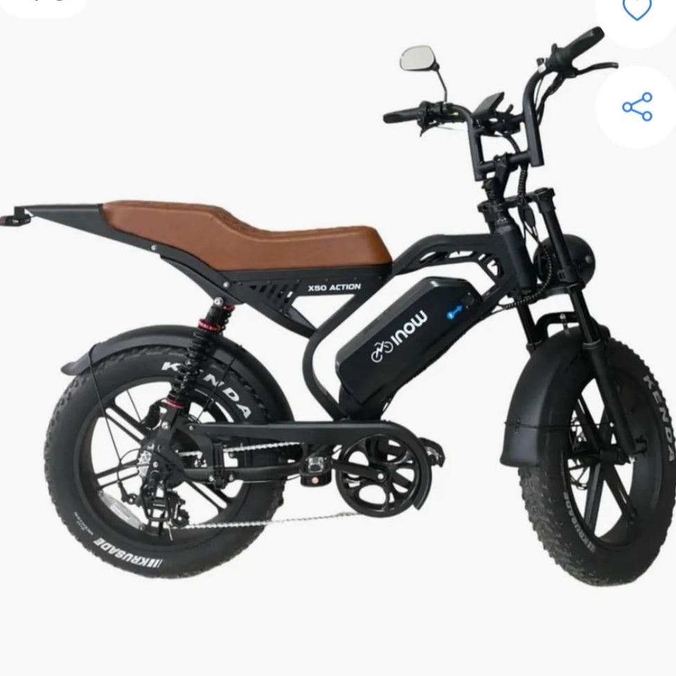 Inow X50 🚲 Bicicleta Elétrica 1000w | Lançamento Potente | Garantia 1 Ano | Sem CNH e Emplacamento | Revenda Autorizada