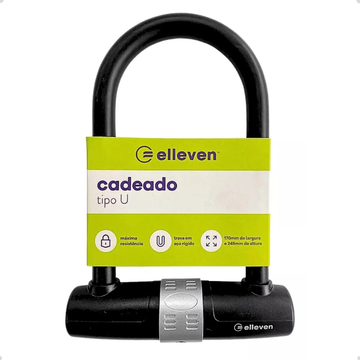 Cadeado Bike Moto 170 X 245mm Elleven Tipo U