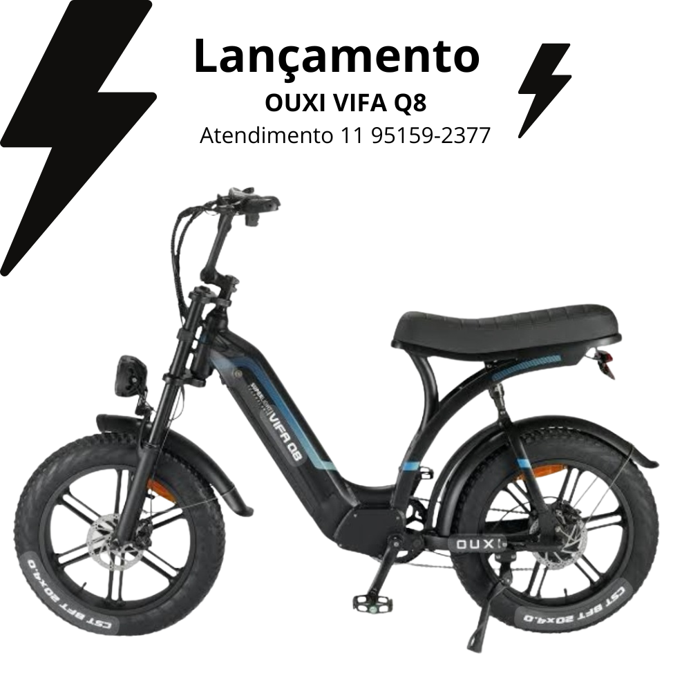 Ouxi Q8 2026 🚲 Bicicleta Elétrica Lançamento | Potência 1000w | Design Moderno | Garantia 1 Ano | Sem CNH e Emplacamento