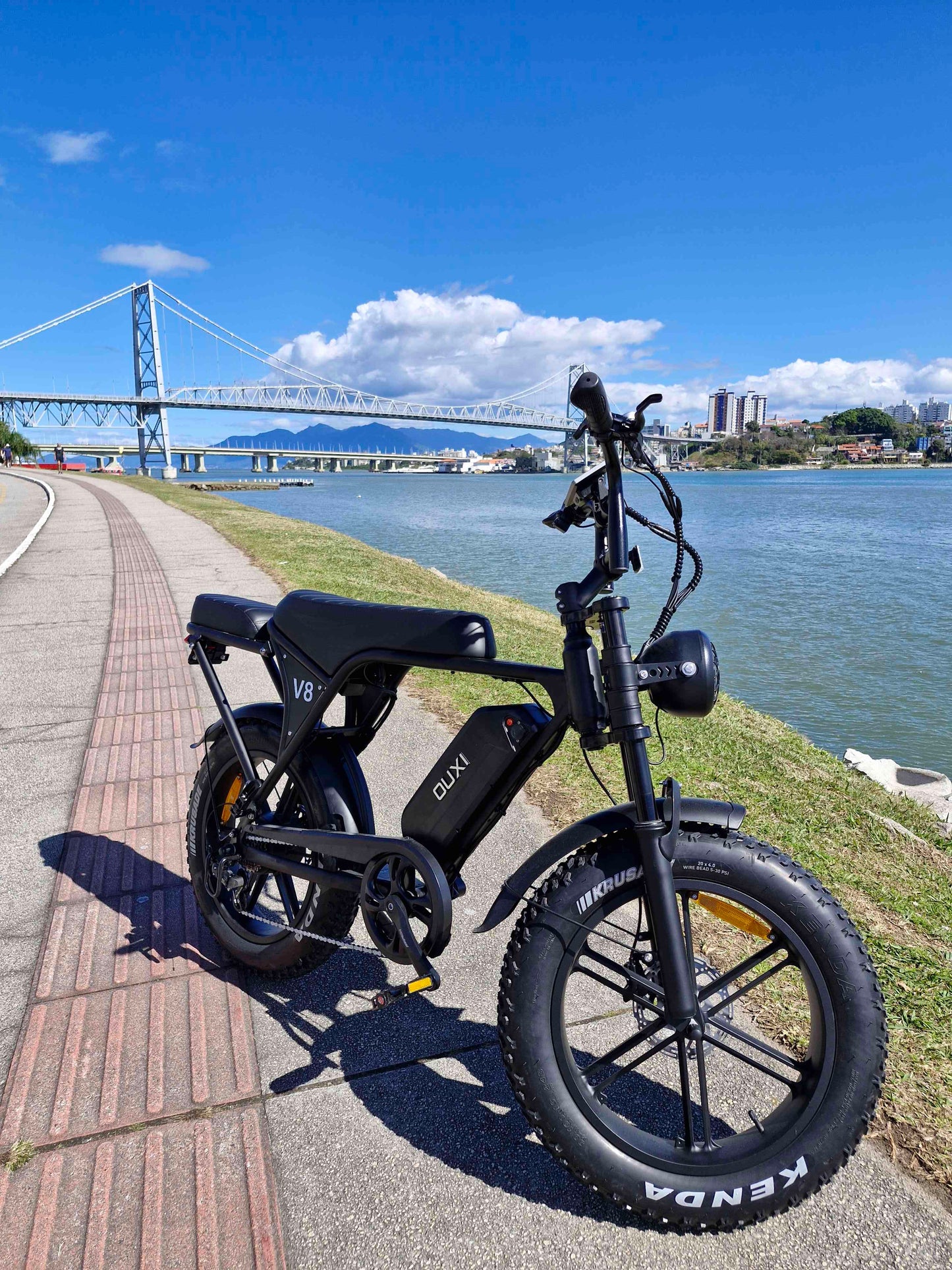 Ouxi V8 1000w 🚲Bicicleta Elétrica com Garupa | Bateria 48V | Sem CNH e Emplacamento