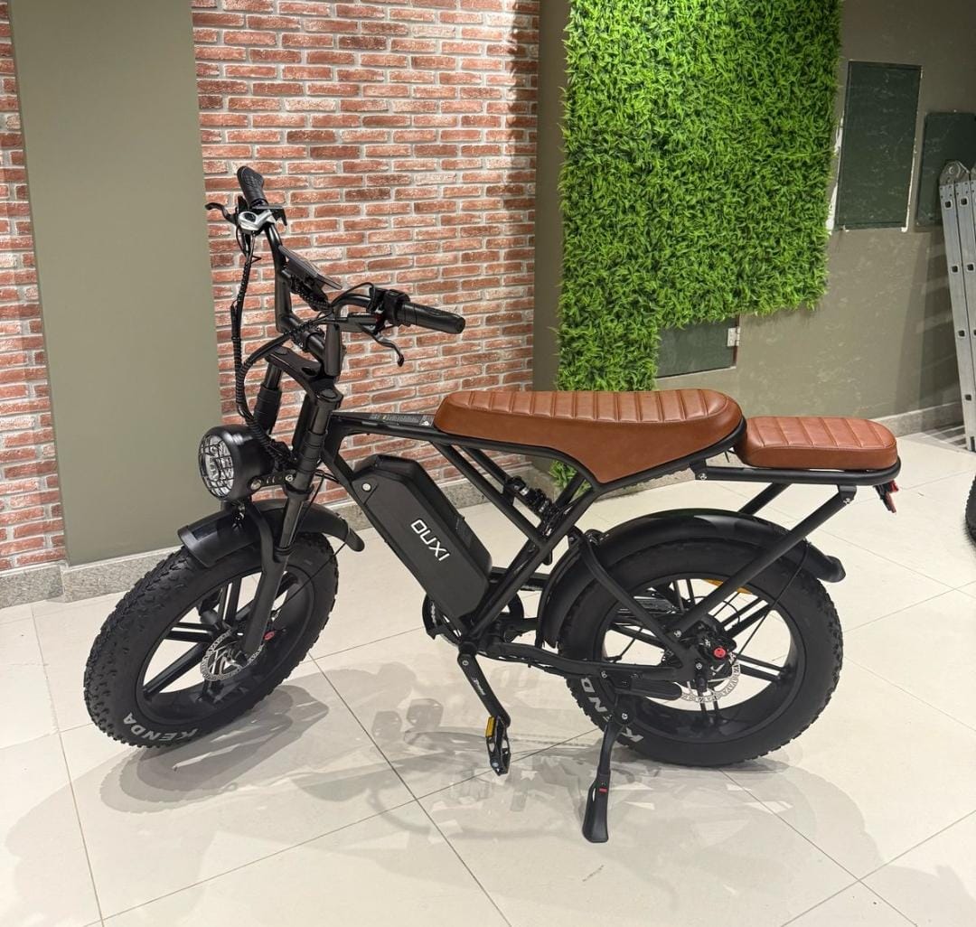 Ouxi V8 1000w 🚲Bicicleta Elétrica com Garupa | Bateria 48V | Sem CNH e Emplacamento