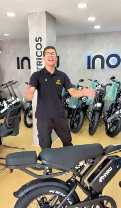 Super Bike Elétrica Inow V20 Brake Pro 750W 48V com Garupa – Potente, Moderna e Econômica