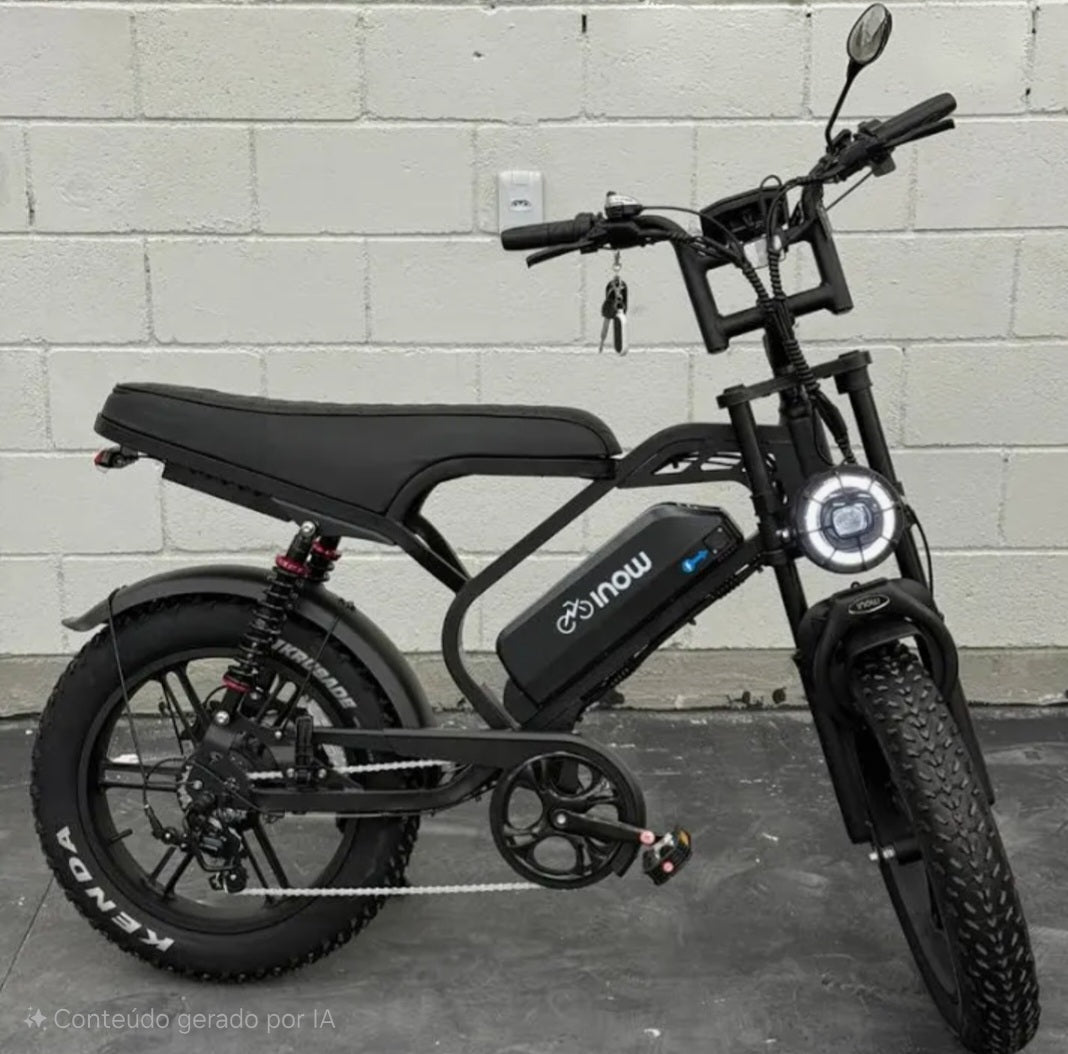Inow V40 Pro 🚲 Bicicleta Elétrica Lançamento | Potência 1000W | Trava de Pneu + NFC | Pneus 20x4.0 | Design Premium | Envio Rápido