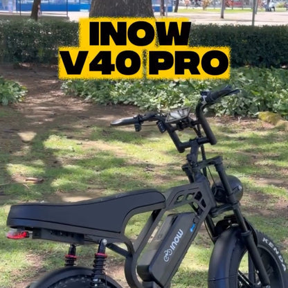 Inow V40 Pro 🚲 Bicicleta Elétrica Lançamento | Potência 1000W | Trava de Pneu + NFC | Pneus 20x4.0 | Design Premium | Envio Rápido