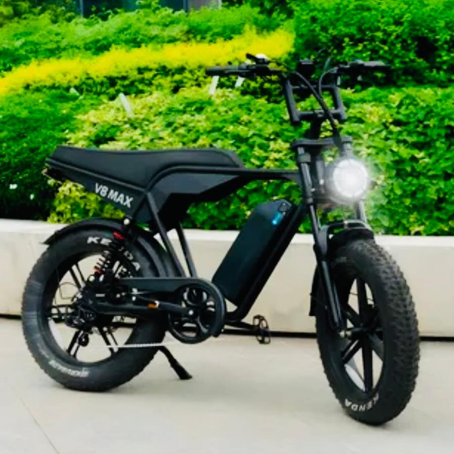 Bicicleta elétrica Inow V8 Max 1000W com freio hidráulico e pneus aro 20 Fat Tire – Ativo e Online
