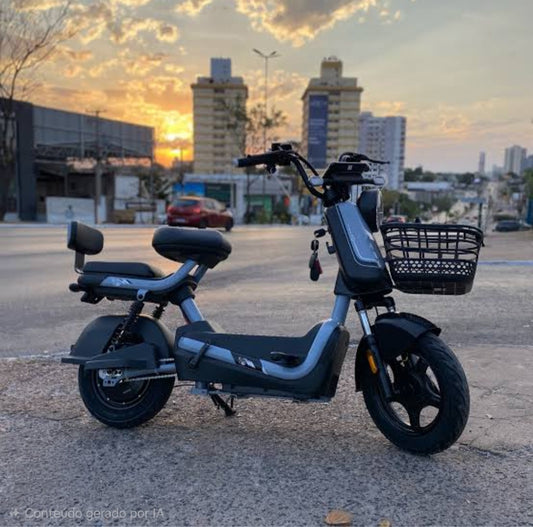 Scooter elétrica Panda J10 800W com bateria de lítio e autonomia de até 50km – Ativo e Online
