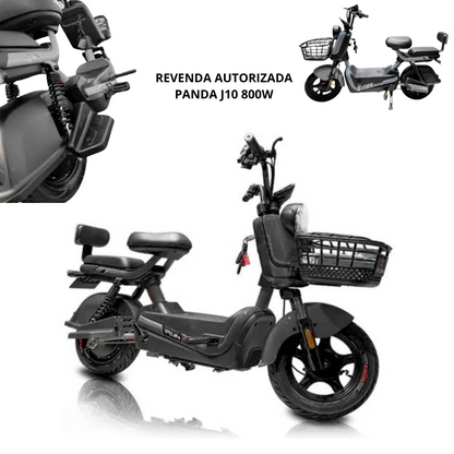 Scooter elétrica Panda J10 800W com bateria de lítio e autonomia de até 50km – Ativo e Online
