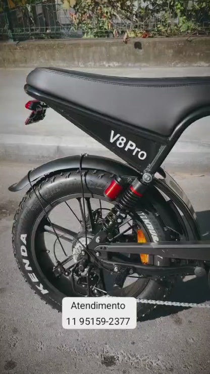 Ouxi V8 Pro 1000w 🚲 Bicicleta Elétrica moderna com banco estendido e NFC | Performance Avançada | Garantia 1 Ano | Sem CNH e Emplacamento