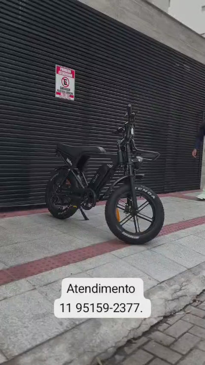 Inow V20 Brake 🚲 Bicicleta Elétrica 750 W | Freio a Disco Dianteiro e Traseiro | Suspensão Dupla | Piloto Automático | Sem CNH