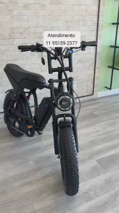 Inow V8 Max 🚲 Bicicleta Elétrica 1000W | Freio Hidráulico | Aro 20 Fat Tire | Alta Potência | Design Premium | Garantia 1 Ano